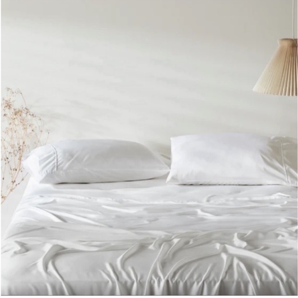 Ettitude Bedding Ettitude Bamboo Lyocell Sheet Set White King
